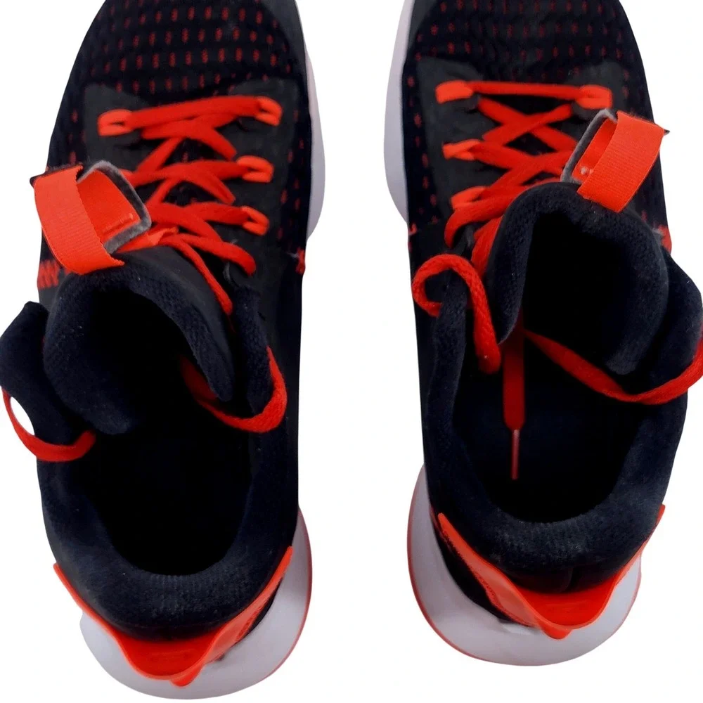 Nike LeBron Witness 5 Mens 12 Black Bright Crimson Bred Basketball Shoes